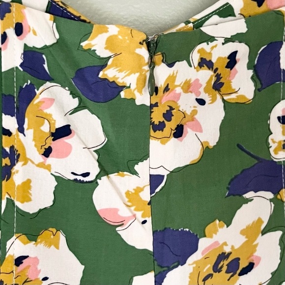 NWT Pim‎ + Larkin Women’s Strapless Floral Mini Dress Green Yellow Size Small - Picture 8 of 11